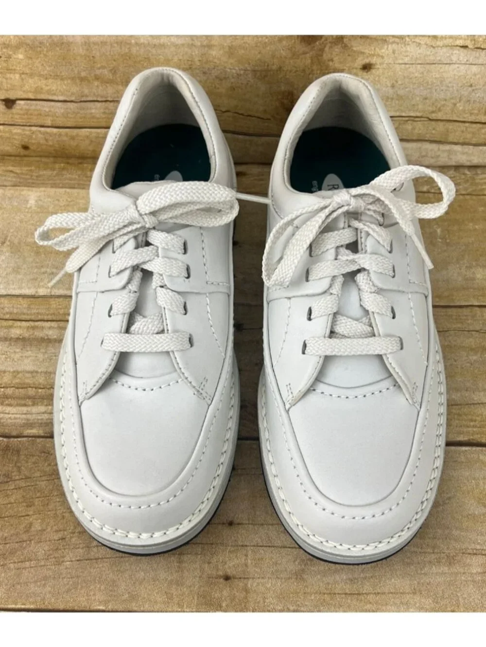 Rockport Prowalker Shoes Men's Size 9 m ‎ Tan Leather Walking Sneakers M9202
